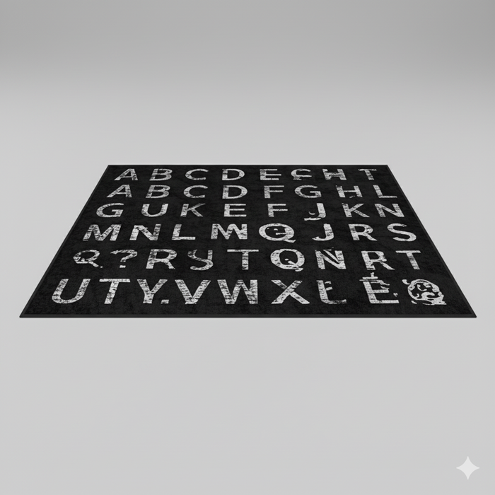 ABC Chalkboard Area Rug