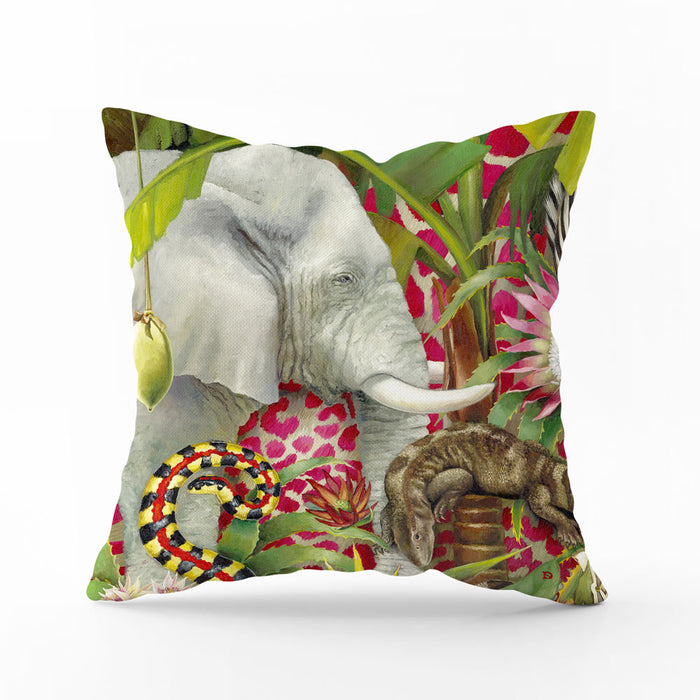 African Jungle Pillow Cover - Elephant