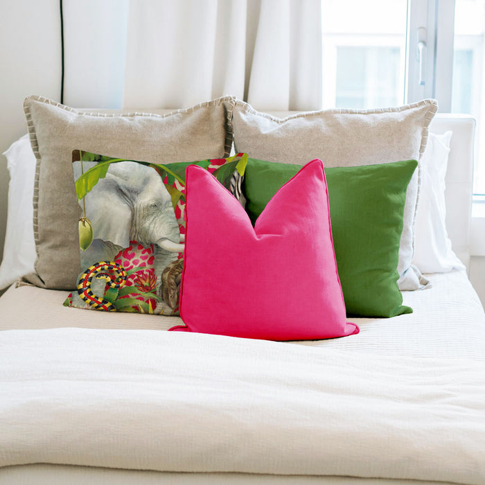 African Jungle Pillow Cover - Elephant