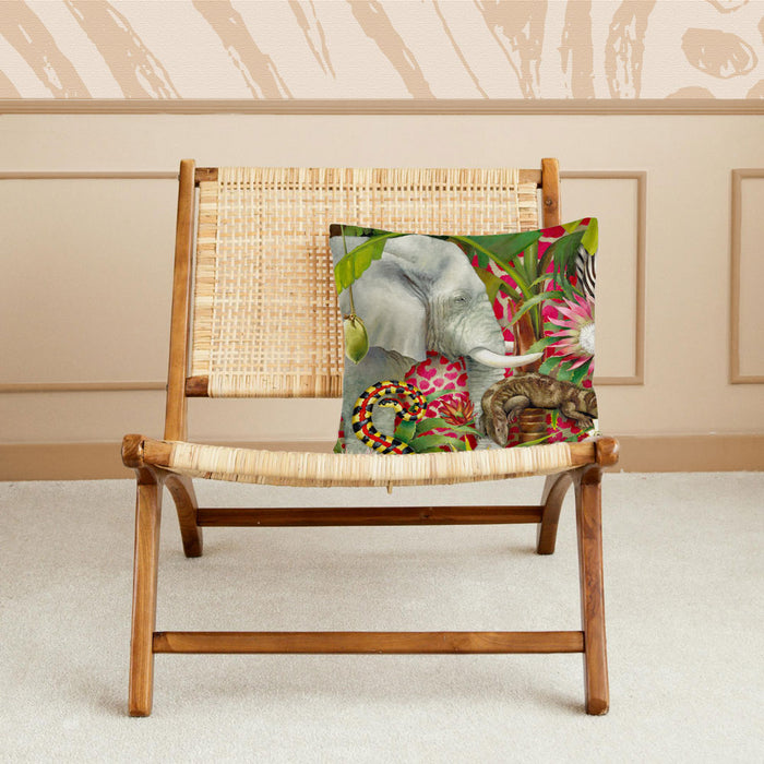 African Jungle Pillow Cover - Elephant