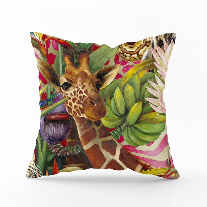 African Jungle Pillow Cover - Giraffe