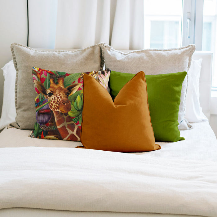 African Jungle Pillow Cover - Giraffe