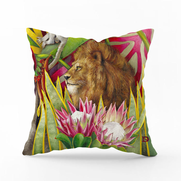 African Jungle Pillow Cover - Lion
