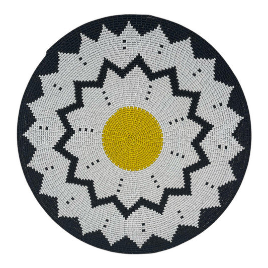 African Wire Coil Woven Platter