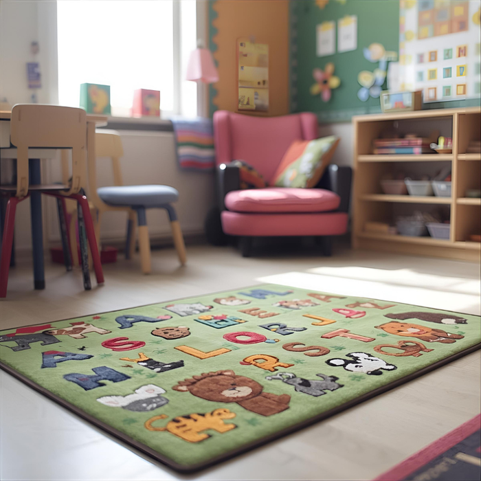 Animal Alphabet Area Rug