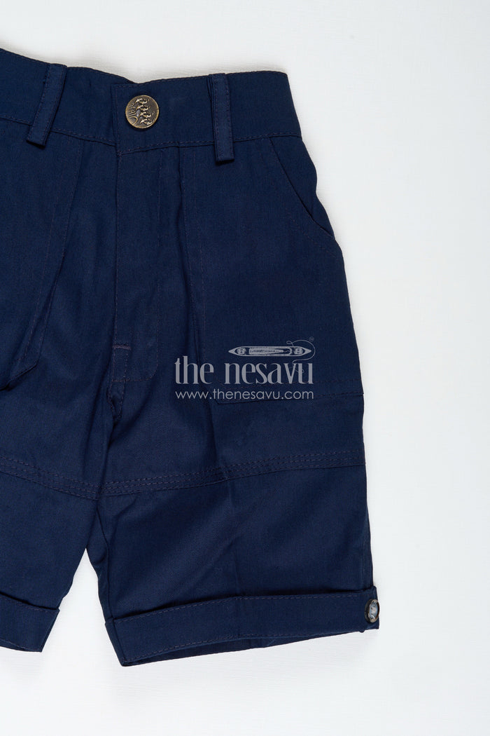 The Nesavu Boys Casual Set Animal Print Summer Outfit for Toddler Boys Nesavu Nesavu Animal Print Summer Cotton Shirt Shorts Set Boys Lightweight Fabric