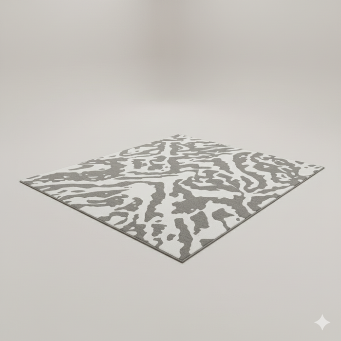 Arctic White Camo Area Rug