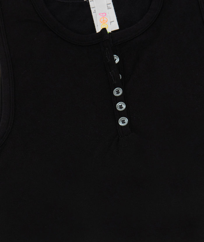 Ari Seamless Button Tank Girls Casual Tops Malibu Sugar