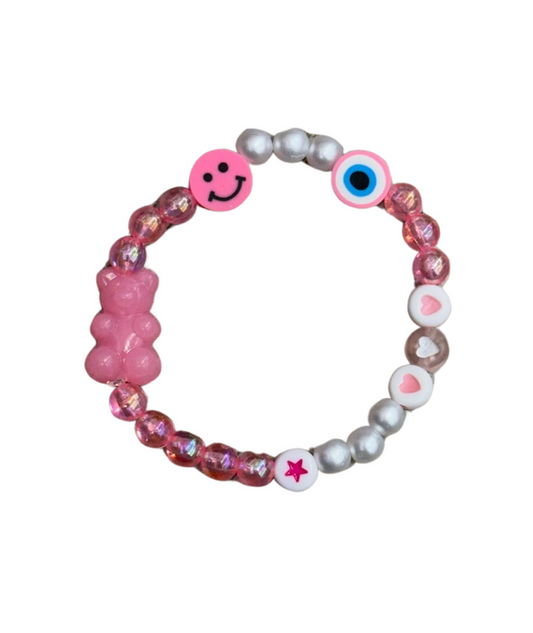 Arm Candy Gummy Bear Love Bracelet Jewelry - Young Cori's Arm Candy Icy Pink