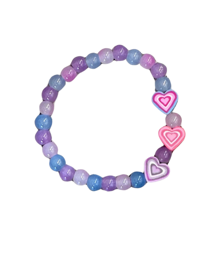Arm Candy Sweethearts Ombre Bead Bracelet Distressed/seasonal accessories Cori's Arm Candy Pink
