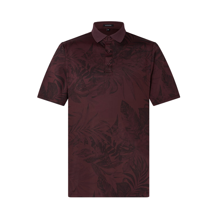 Asher Golf Palm Breeze Polo Wine