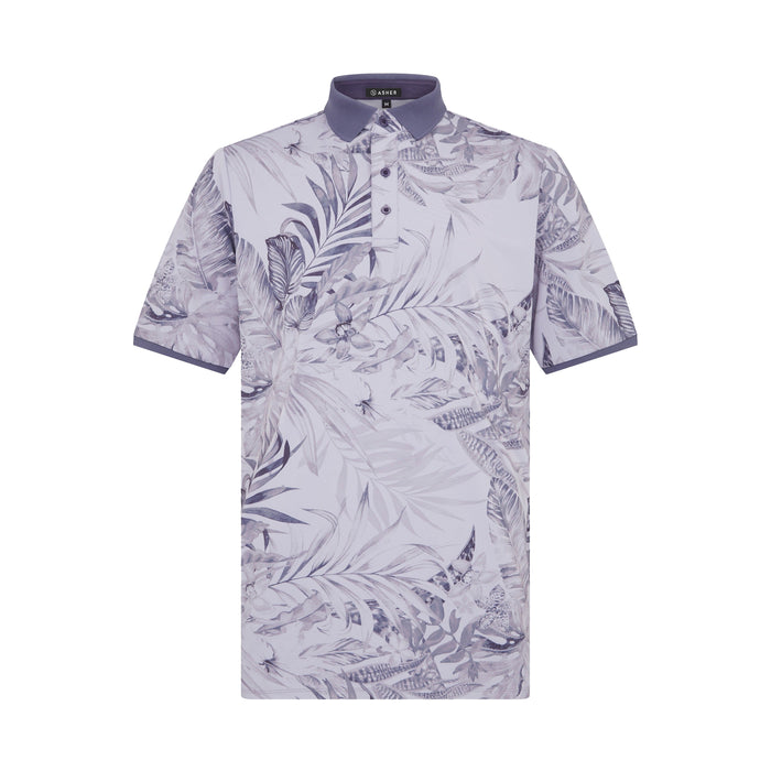 Asher Golf Palm Breeze Polo Plum