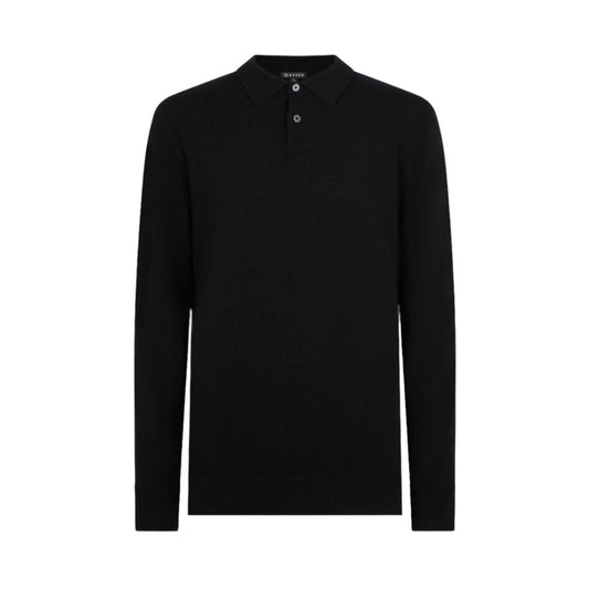 Asher Golf Sero Cashmere Polo Onyx