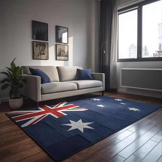 Australian Blue Flag Area Rug