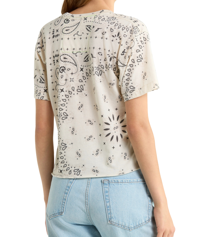 Aviator Nation Women Bandana Boyfriend Tee Womens Casual Tops Aviator Nation