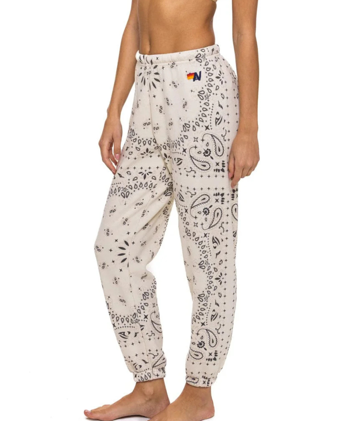 Aviator Nation Women Bandana Sweatpants Womens Casual Bottoms Aviator Nation