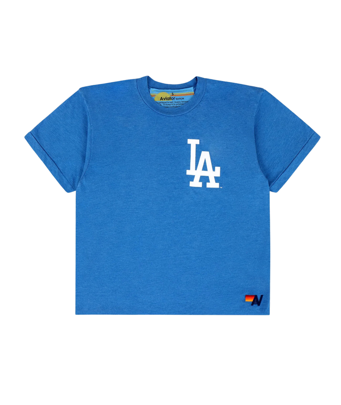 Aviator Nation Women LA Dodgers 2026 Boyfriend Tee Womens Casual Tops Aviator Nation