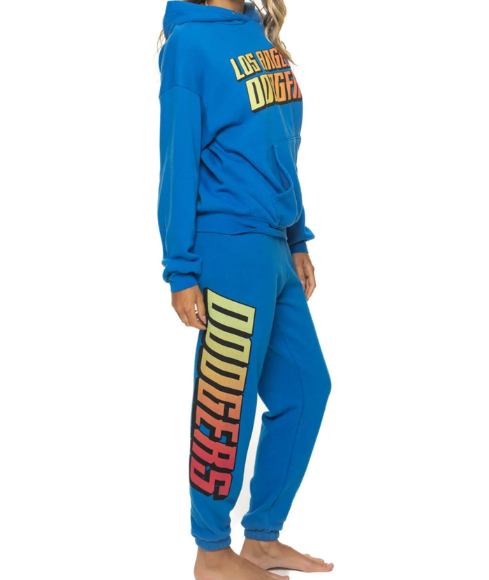 Aviator Nation Women LA Dodgers 2026 Sweatpants Womens Casual Bottoms Aviator Nation Ocean Juniors/Women XS