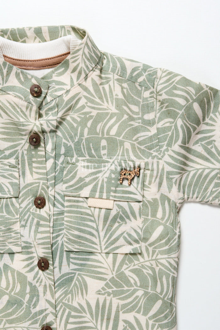 The Nesavu Boys Casual Set Baby Boys Cotton Printed Set for Playdates and Everyday Wear Nesavu Nesavu baby boys cotton digital print set everyday wear playdates summer outings