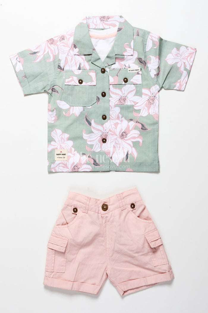 The Nesavu Boys Casual Set Baby Boys Digital Print Set for Casual Dressing and Day Trips Nesavu Nesavu baby boys cotton digital printed set day trips casual wear playtime comfort
