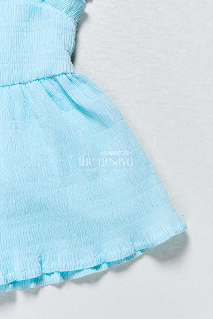 The Nesavu Baby Frocks Baby Frock in Seersucker Cotton with Multicolor Butterfly Patch Pink Nesavu Nesavu baby pink butterfly frock in seersucker cotton for girls