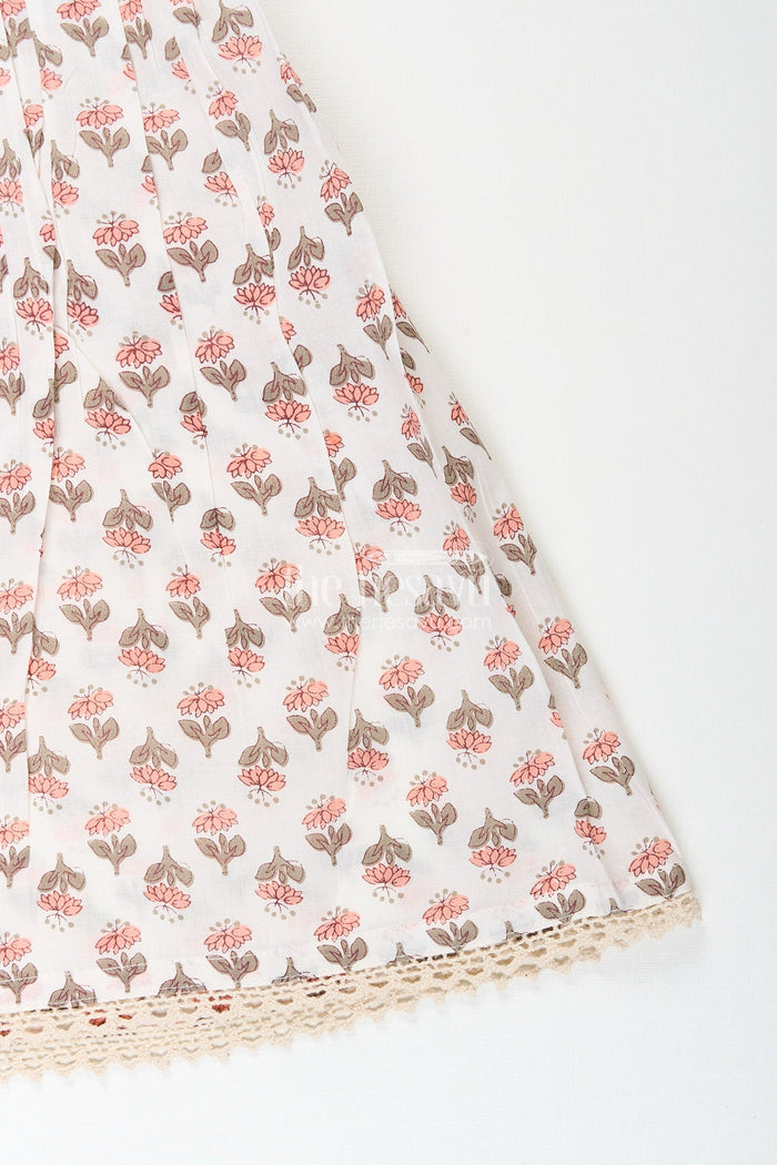 The Nesavu Baby girl cotton frock with ethnic prints for everyday styling Nesavu Nesavu baby girl digital printed cotton frock  sleeveless ethnic outfit daily festive moments