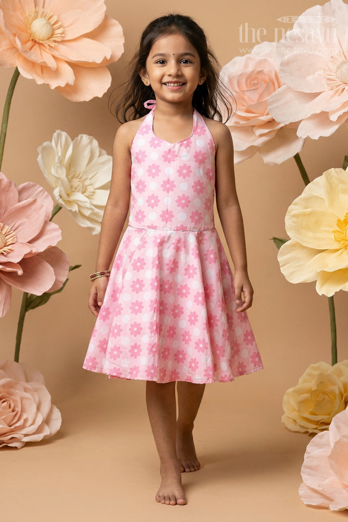 Baby Girl Cotton Frock with Floral Print for Everyday Comfort