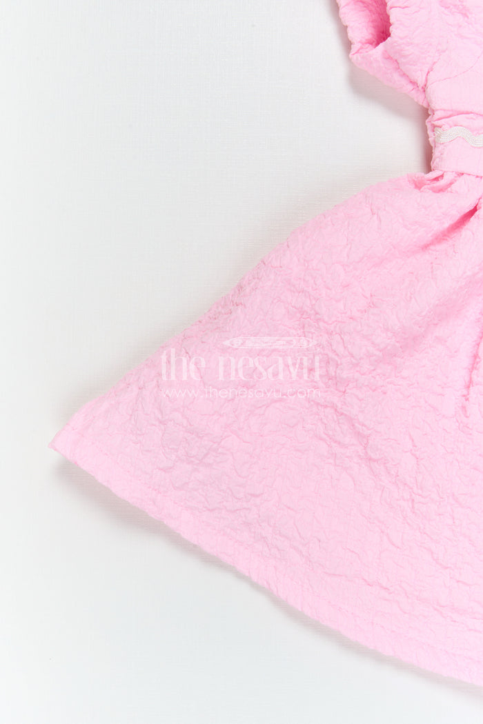 The Nesavu Girls Cotton Frock Baby Girl Cotton Frock with Flower Embellishment for Birthdays and Playdates Nesavu Nesavu Baby Cotton Frock With Flower Embellishment Perfect For Birthdays And Everyday Cuteness