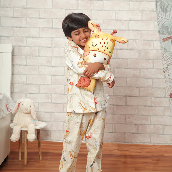Baby It's A Wild World Night Suit (Cream) (1-11 Years)