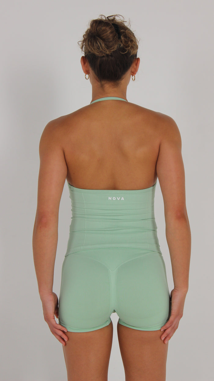 Backless Halter - Light Green
