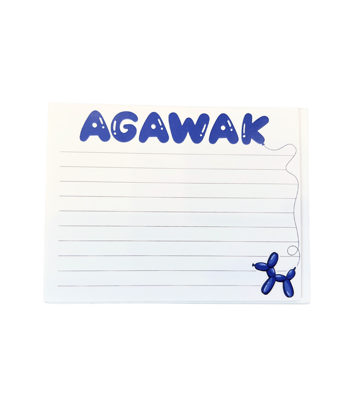 Balloon Doggie Camp Name Lined Notecards Pack of 8 Camp A Wink and a Nod Multi Agawak
