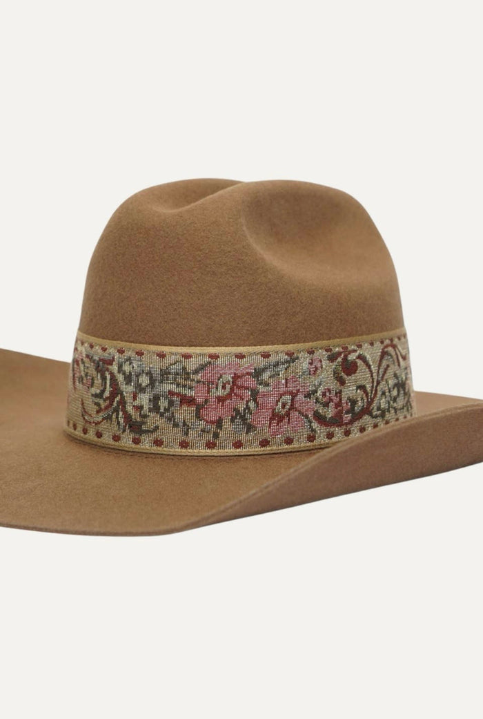 Banded 100% Premium Wool Western Cattleman Hat | Cognac