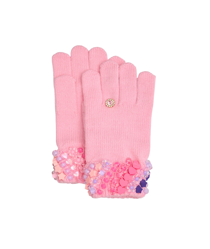 Bari Lynn Cutie Charm Winter Gloves Distressed/seasonal accessories Bari Lynn Pink One Size Fits Most (Y/7-Y/14)