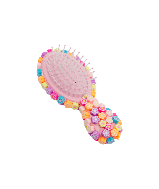 Bari Lynn Full Flower Charm Hair Brush Accessories Bari Lynn Multi