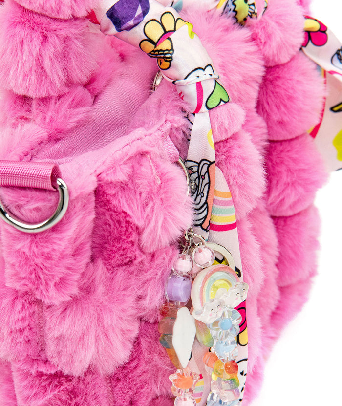 Bari Lynn Lily Fur Charms Tote Bag Accessories Bari Lynn