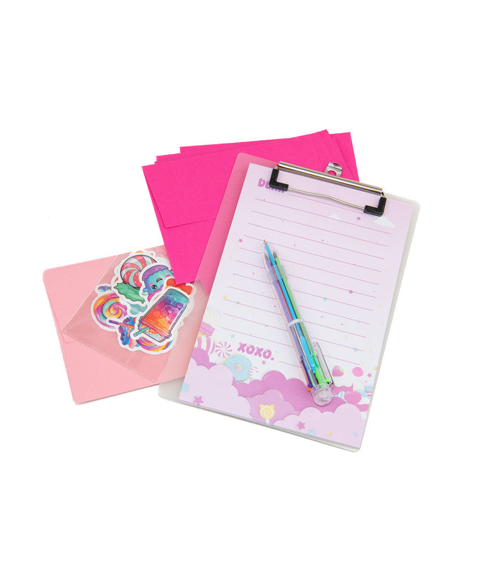 Bari Lynn Stationery With Clipboard and Stickers Sweet Treats Camp Bari Lynn Multi
