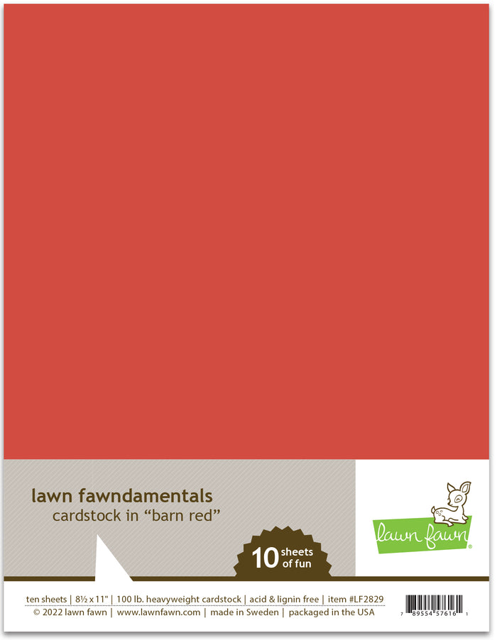 barn red cardstock