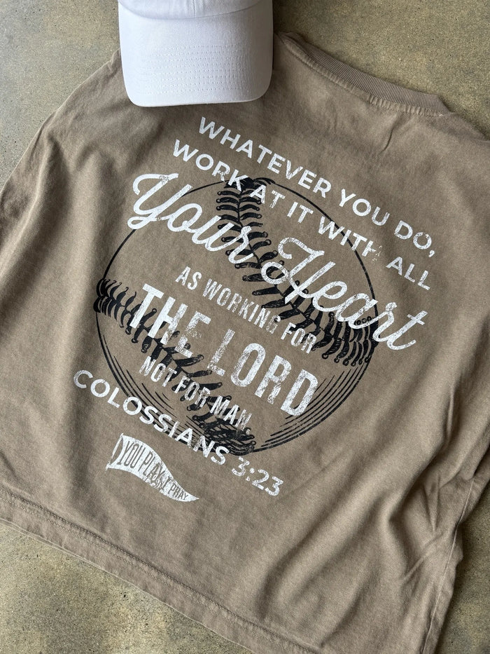 Baseball Colossians 3:23 Tank