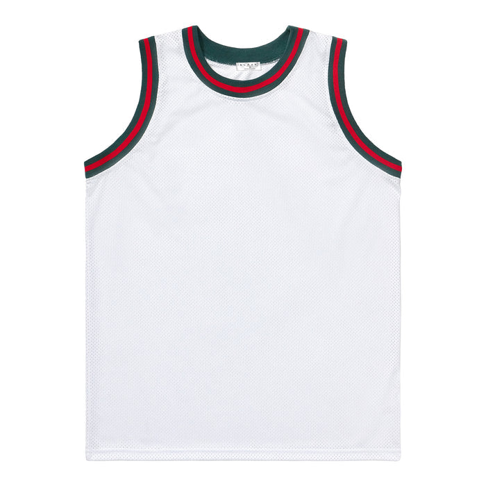 Basketball Jersey - White / Green / Red