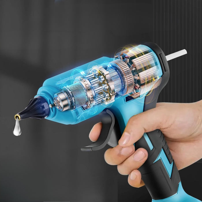 Battery Powered Cordless Hot Glue Gun with Glue Sticks