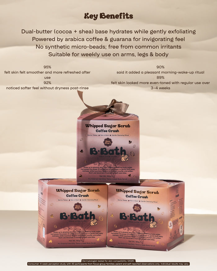 Bbath Coffee Crush Sugar Scrub (Teens & Adults)