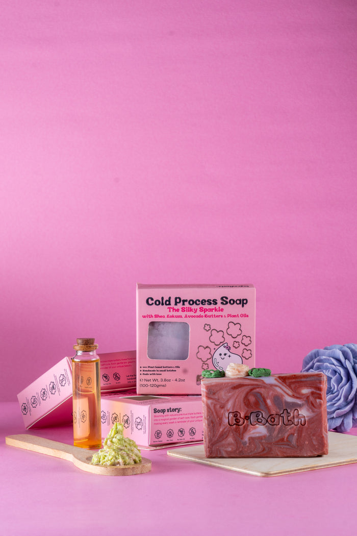 Bbath Cold Process Soap - The Silky Sparkle (6+ Years)