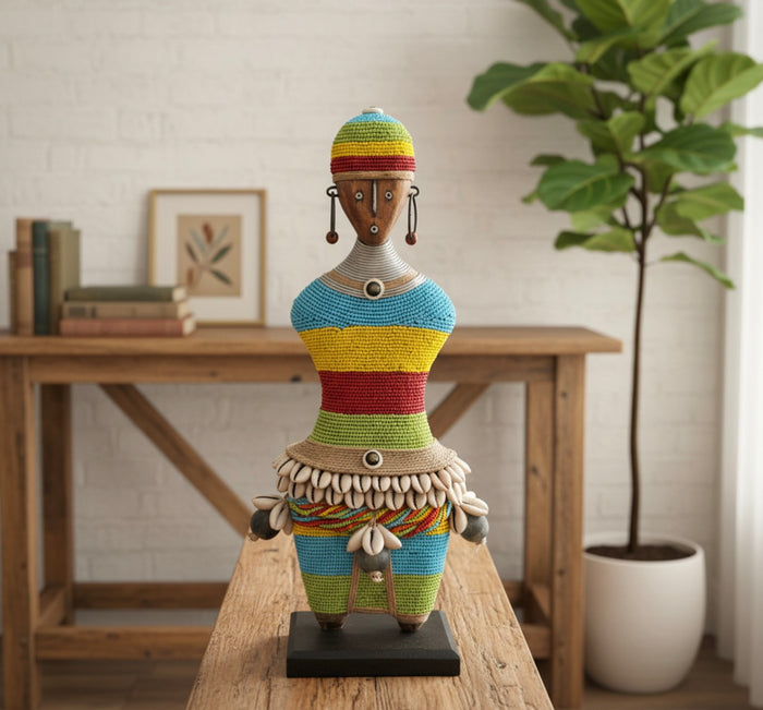 Beaded Namji Doll 15” Multicolor