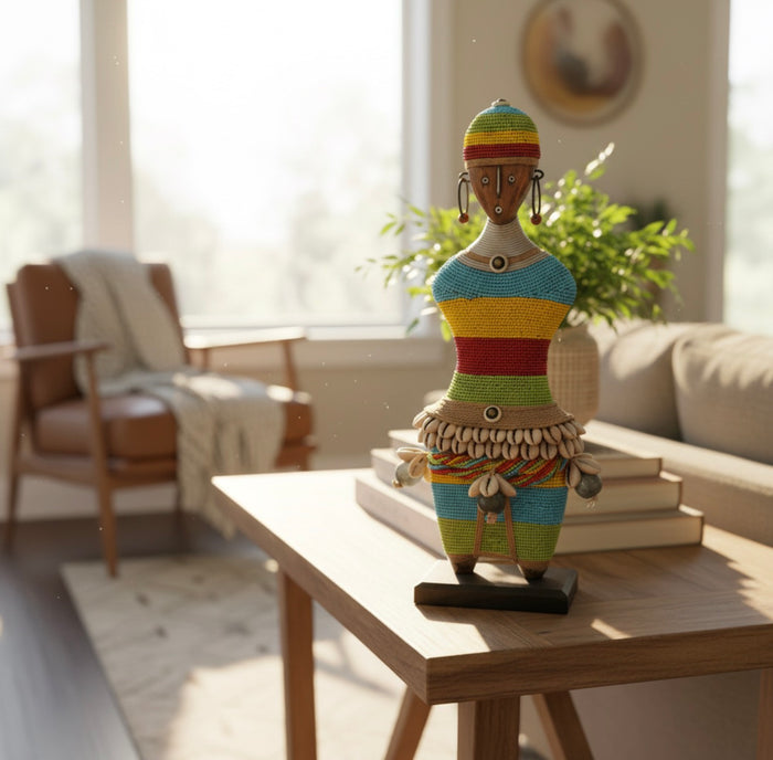Beaded Namji Doll 15” Multicolor