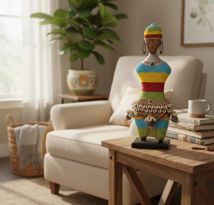 Beaded Namji Doll 15” Multicolor