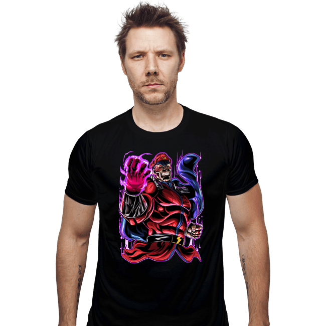 Daily_Deal_Shirts Fitted Shirts, Mens / Small / Black Bison Fighter