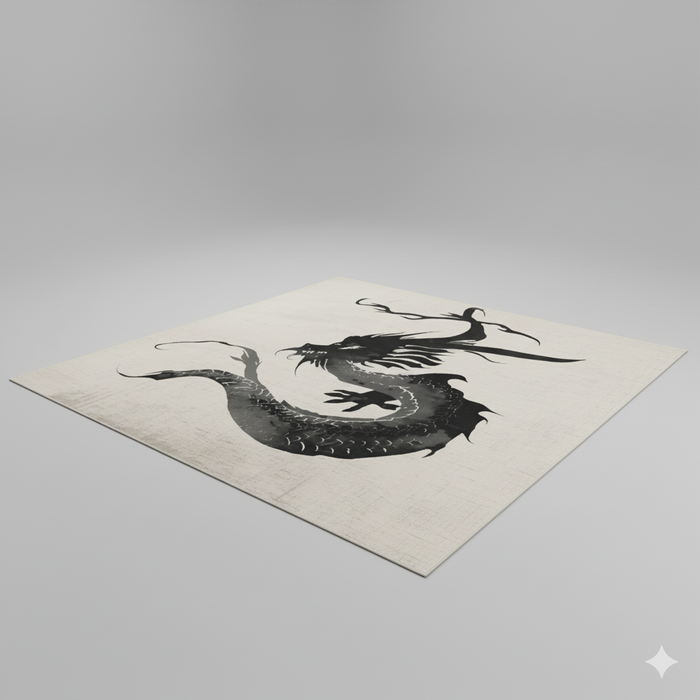 Black Ink Serenity Area Rug