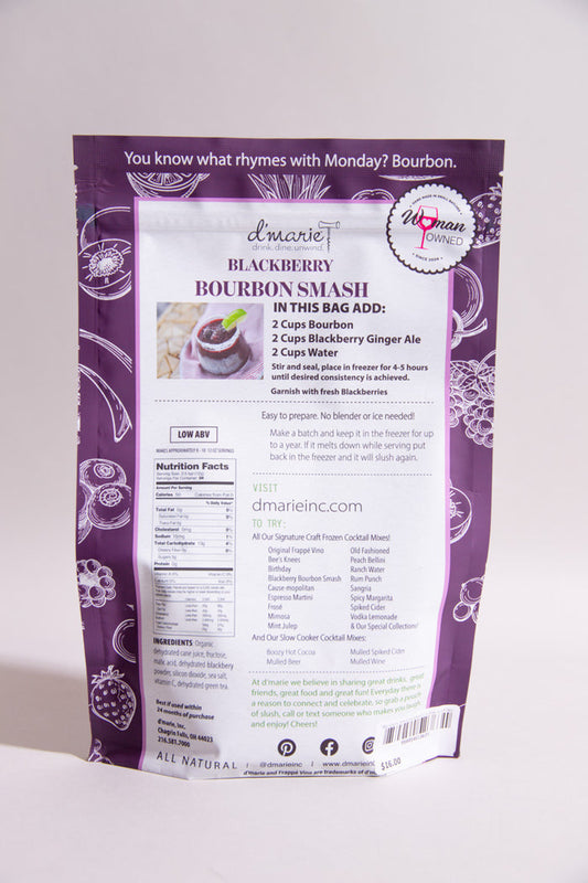 Blackberry Bourbon Smash Cocktail Slush Mix