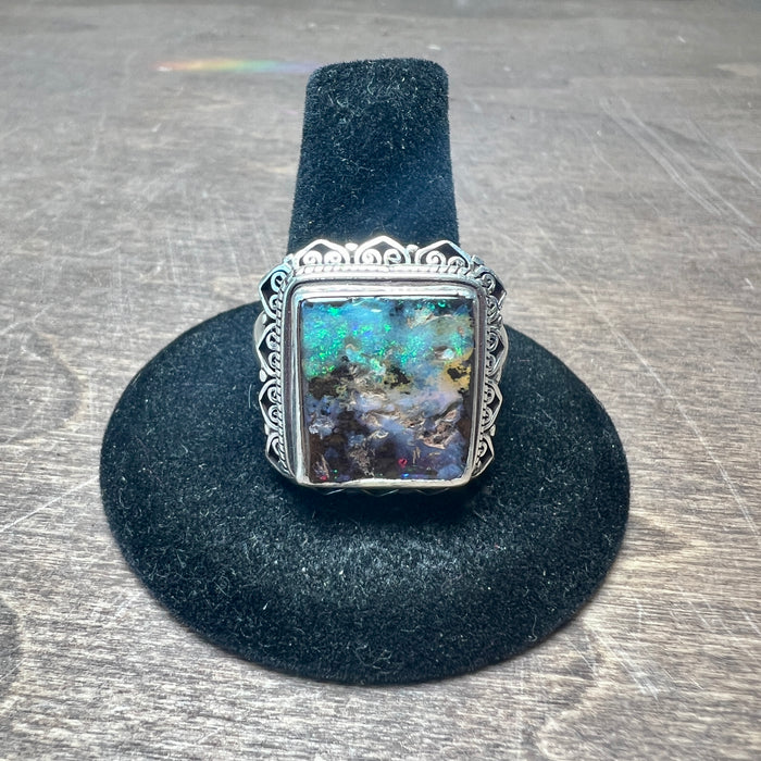 Boulder Opal Ring