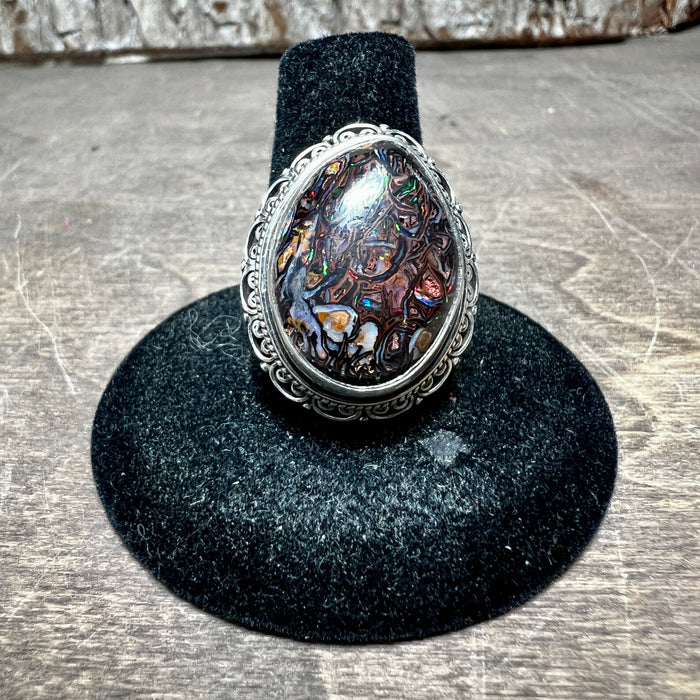 Boulder Opal Ring